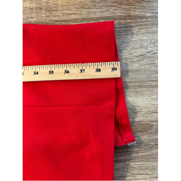 Joseph Ribkoff 3/4 Sleeve V Neck Full Zip Back Shift Dress Women's Size 10 Red - Picture 5 of 7